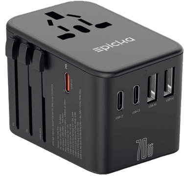 Fast Charging 70W Universal Travel Adapter